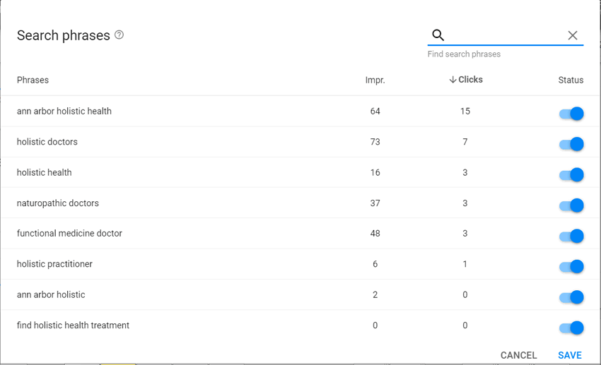 Search Phrases in Smart Camapgin