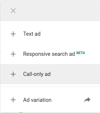 Adding Call Only Ad