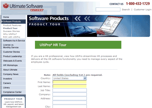 ultimatesoftware.com home page