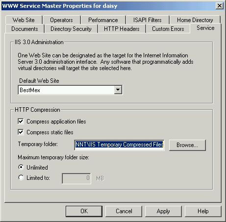 Setting up compression for IIS - final step