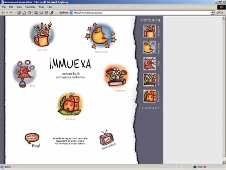 immuexa.com home page