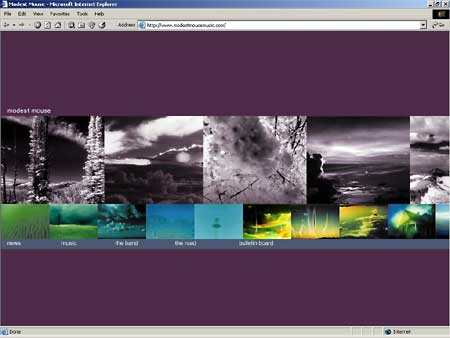 modestmousemusic.com home page