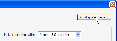 audit space usage