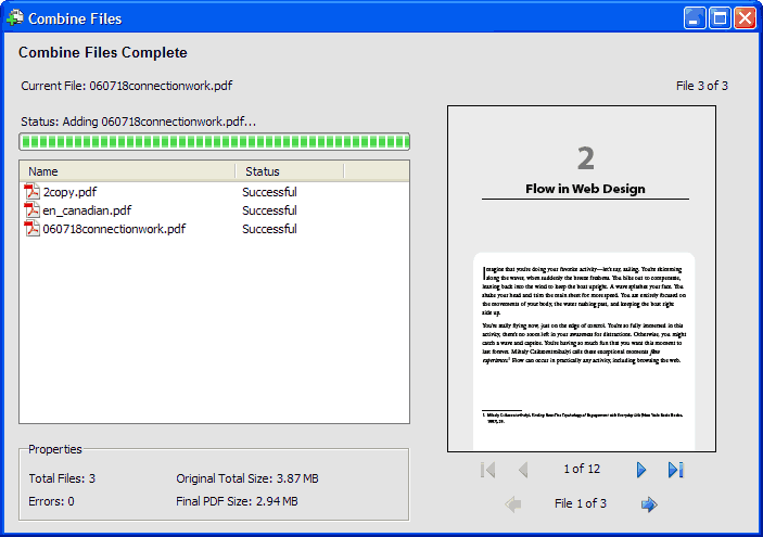 combined files into a package in acrobat 8 pro